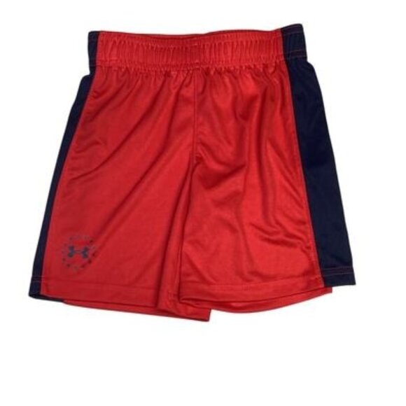 Preppy Streetwear Coquette Utility Under Armour Men's Red/Black Shorts Size 4 - Picture 1 of 5